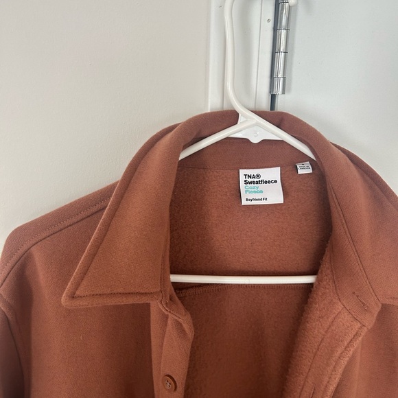 Aritzia Jackets & Blazers - Aritzia TNA Sweatfleece Cozy Fleece Boyfriend fit